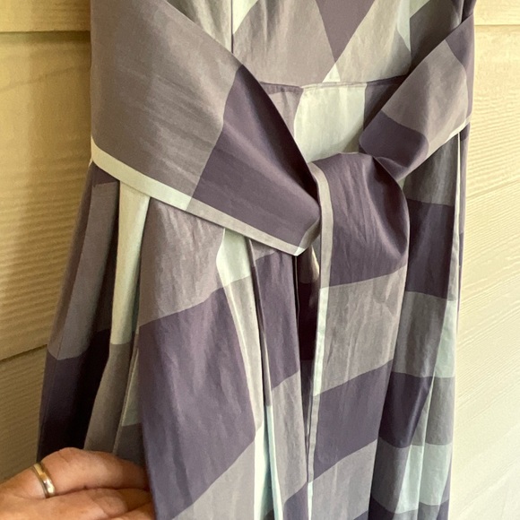 LL Bean Signature Poplin Gingham Dress Size 10 - Picture 4 of 5